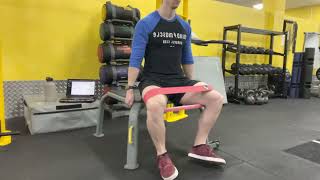 Seated Banded Hip Abductions  Exercise Demo [upl. by Barbara-Anne522]