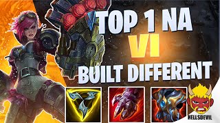 WILD RIFT  Top 1 NA Vi Is Built DIFFERENT  Challenger Vi Gameplay  Guide amp Build [upl. by Kei]