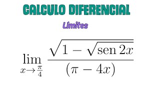 Cálculo de Limites sin LHopital  Cálculo Diferencial Exámen de Cálculo 1Ejercicios de Limites [upl. by Lipinski]