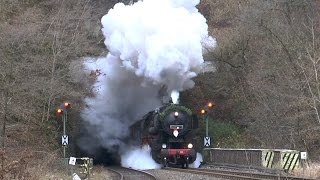 Volldampf im Hellertal  52 8134 mit Nikolaussonderzügen unterwegs  30112014 [upl. by Free]