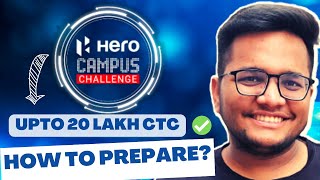 Hero Campus Challenge  CTC Upto 20 LPA  How to prepare for it [upl. by Adnarem]