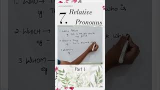 7 relatives Pronouns english grammar sentences learnenglish practiceenglishwithbharti [upl. by Eerb]