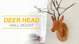 DIY How to Carve a Deer Head Mount [upl. by Schonfield]