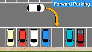 Forward Parking Step by StepHow to ParkHow to Park a Car carparking parking [upl. by Esaele]