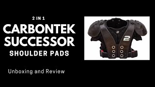 The Best Shoulder Pads For Football  Two In One quotCarbonquot Shoulder Pads Review [upl. by Yatnahc]