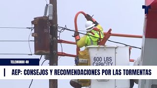 AEP Consejos y recomendaciones ante posibles tormentas  TELEMUNDO 40 [upl. by Nylirret341]