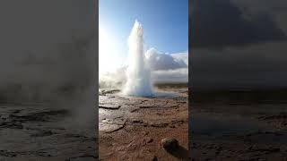 Strokkur geyser eruption Iceland [upl. by Sredna899]