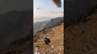 paragliding adventure funnyparagliding travel paraglading mountains paraglidingman viral [upl. by Lynelle]