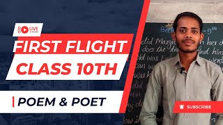 class 10th english First Flight name of poem and poet  ncert english poetry [upl. by Ellehcrad]