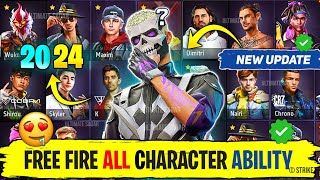 Free Fire All Character Ability  All Characters Ability In Free Fire  FF All Characters Abilities [upl. by Telracs]