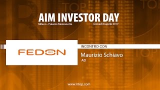 AIM INVESTOR DAY 2017 Fedon crescita del retail e nuovi business [upl. by Aleakim]