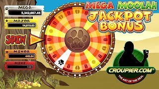 MEGA MOOLAH MAX BETS vs £2500 PROGRESSIVE MEGA JACKPOT HUNT 12 ONLINE SLOT BONUS ROUNDS [upl. by Lona]