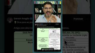 Artigo muito cobrado do CPC concursosjuridicos direito concursopublicos [upl. by Richardson]