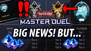 BIG NEWS for YuGiOh Master Duel BUT [upl. by Noislla]