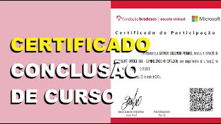 Fundação Bradesco Como resgatar o Certificado após finalizar o curso gratuito [upl. by Iat]