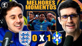 BRASIL AMASSA a minúscula 🤏INGLATERRA🤏 Inglaterra 0 x 1 Brasil melhores momentos [upl. by Ahsilac]