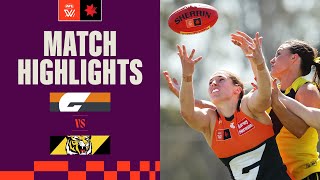 GWS Giants v Richmond Highlights  Round 3 2023  AFLW [upl. by Ateloiv]