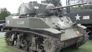 M5A1 Stuart Light tank detail walk around video [upl. by Leff]