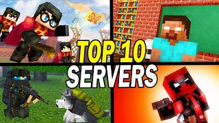 Top 10 Best Minecraft Servers To Play Now [upl. by Amapuna64]