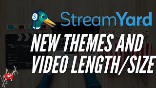 STREAMYARD NEW THEMES AND VIDEO LENGTH  SIZE  December 2020 Updates and Recap [upl. by Ydroj]