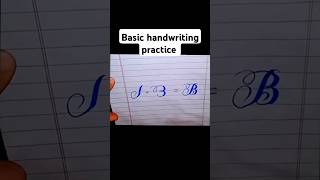 basic handwriting practice  how to write B with cut marker  How to use cut marker calligraphyart [upl. by Valda617]