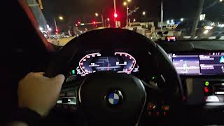 BMW 330i G20 POV Cruise Around Town  Pops and Bangs Stock Exhaust Exterior Mic [upl. by Jacinto]