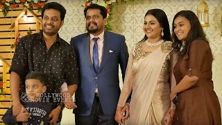 അപ്സരക്ക് ആശംസകളുമായി ജിഷിനും വരദയും  Jishin amp Varada in Apsara wedding Reception [upl. by Assyla374]