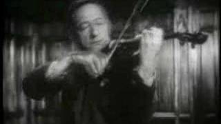 Jascha Heifetz plays Brahms Hungarian Dance 7 [upl. by Derman]