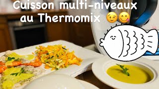 ThermomixPoisson vapeur julienne de légumes et veloutéCookidoo [upl. by Chute267]