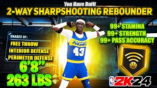 The MOST TOXIC ‘2 WAY SHARPSHOOTING REBOUNDER’ Build To Make For NBA 2K24… BEST BIG MANCENTER BUILD [upl. by Hanny865]