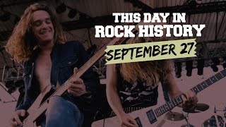 Cliff Burton Dies Neil Young Goes Country  September 27 in Rock History [upl. by Syl]