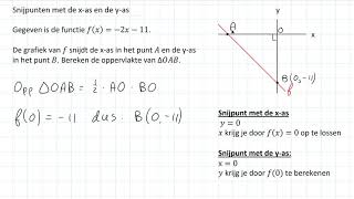 Snijpunten met de xas en de yas 3 VWO [upl. by Yraek]