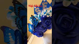 Senior Night Blue Flower Crown Update myhandmade marketday halloween seniornight guam diy [upl. by Thorne]