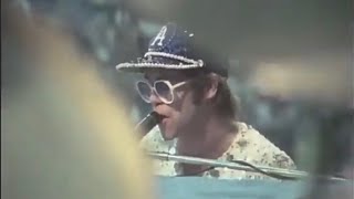 Elton John  Bennie and the jets live at Dodger stadium 1975 [upl. by Yelrihs]