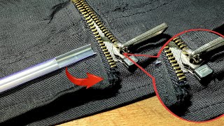 TAILORS dont want you to know this fixing your favorite JACKET ZIPPER [upl. by Pimbley]