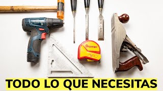 Qué Herramientas Necesito Para Empezar En La Carpintería  Manuales y Eléctricas [upl. by Nosydam38]