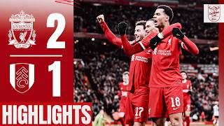 Gakpo amp Jones lead Carabao Cup semifinal first leg comeback  Liverpool 21 Fulham  Highlights [upl. by Hufnagel124]