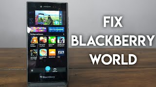 BlackBerry 10 App World Fix How to Fix the BlackBerry App Store [upl. by Anitsenre]