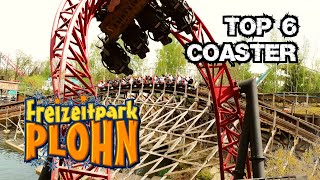 TOP 6 COASTER im Freizeitpark PLOHN Ranking [upl. by Fortin508]