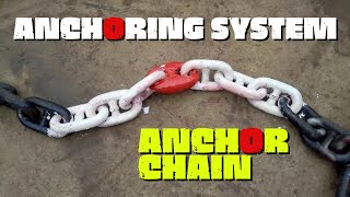 ANCHOR CHAIN  ANCHORING SYSTEM  MARITIME ENGLISH [upl. by Oriaj]