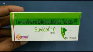 Suvicet 10 Tablet  Levocetirizine Dihydrochloride Tablets Ip  Suvicet 10mg Tablet Uses Benefits [upl. by Connelley588]