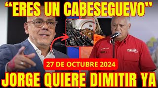 🔴JORGE AMENAZA CON DEJAR EL CHAVISMO Y DIOSDADO LE INSULTA DURAMENTE🚨 MIRA LA PELEA QUE HAN TENIDO [upl. by Annot]