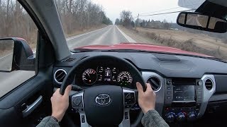 2019 Toyota Tundra SR5 Double Cab  POV Test Drive Binaural Audio [upl. by Plossl]