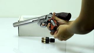 WG Full Metal Co2 Revolver 8 Inch Silver 703S [upl. by Arol324]