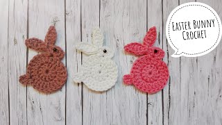 Bunny Applique Crochet Hase Applikation Häkeln [upl. by Seravat]