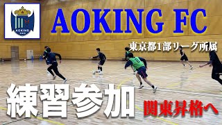 【練習参加＃32】東京都1部リーグの強豪「AOKING』へ練習参加！フットサル fリーグ [upl. by Norreht]