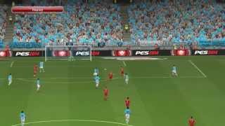 Manchester City  FC Bayern München 13  CL Gruppe D  02102013  Highlights  pes2014 [upl. by Talya797]