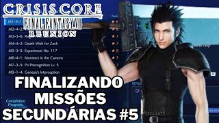 Crisis Core Final Fantasy VII Reunion  Missões Secundárias 5 e DMW 100 Até a Platina 19 [upl. by Yessac527]