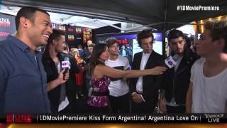 One Direction This Is Us Red Carpet Premiere  Interview with Michael Yo and Nikki Boyer [upl. by Arlan33]