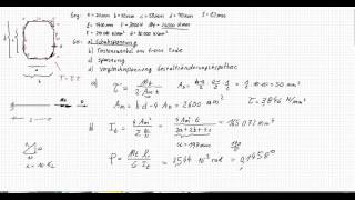 Mechanik2 Torsion und Normalspannung am Kranbahnträger [upl. by Alemat128]